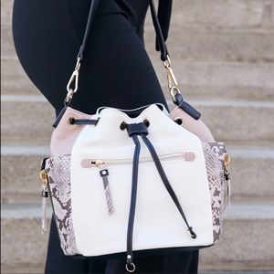 Elegant White and Black Women's Bag